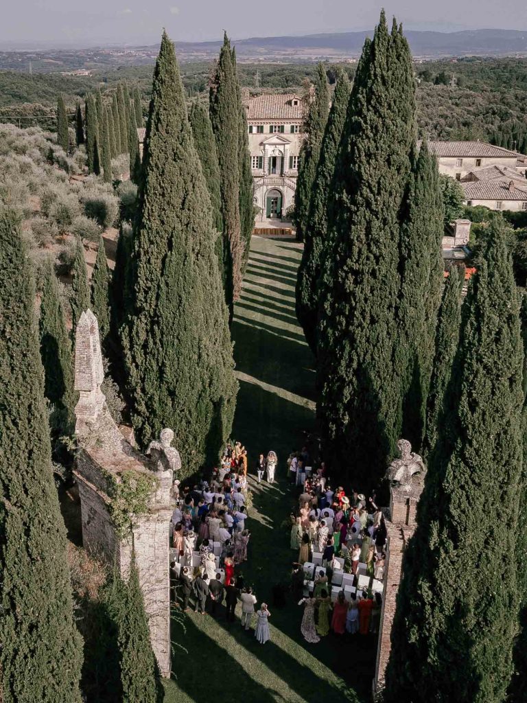 Stephanie + John | Villa Cetinale Wedding in Tuscany